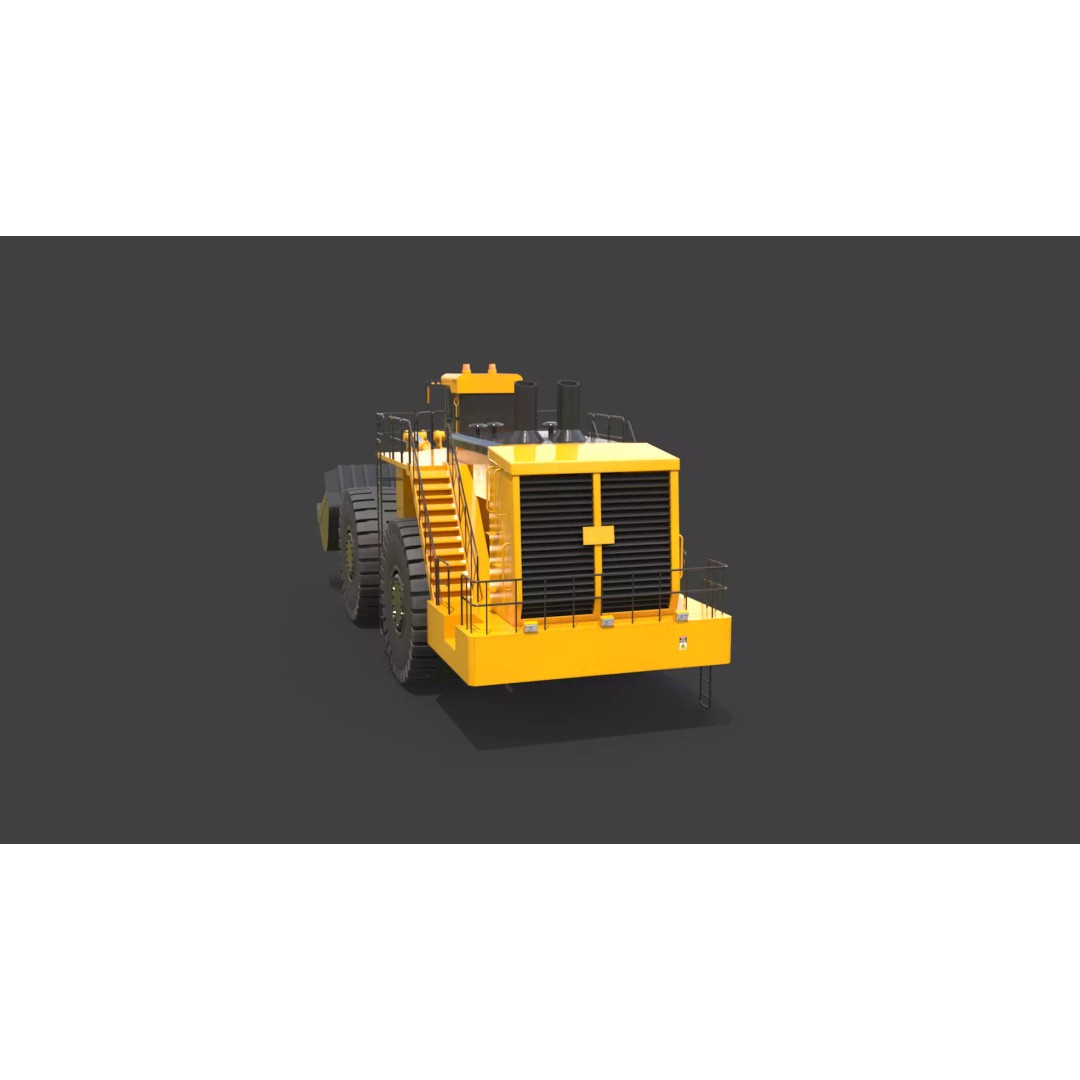 Heavy Wheeled Loader 3D Model – Detailed Industrial Vehicle, FBX - View 31