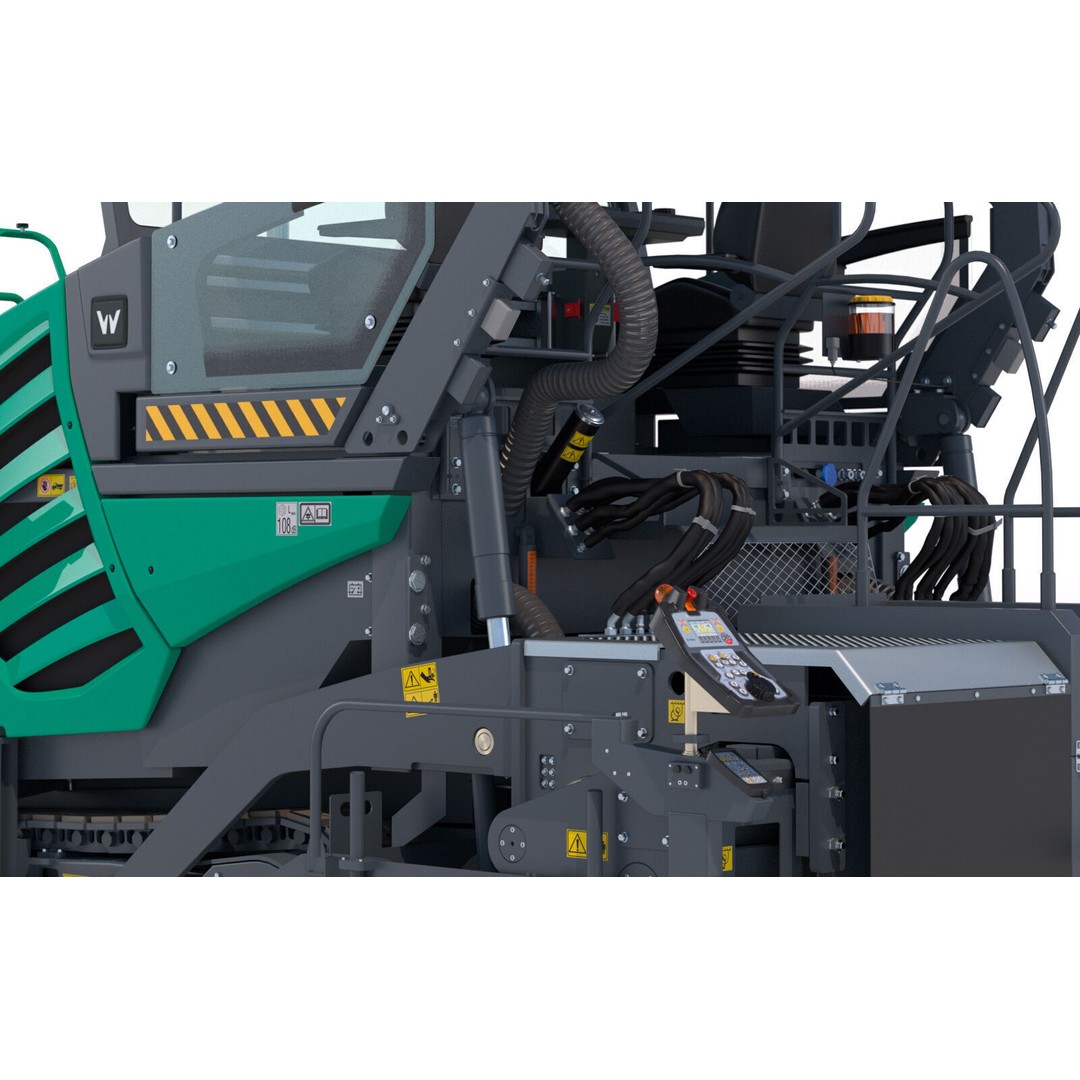 Vogele Super 1800 5i Asphalt Paver 3D Model – PBR Textured, FBX - View 13