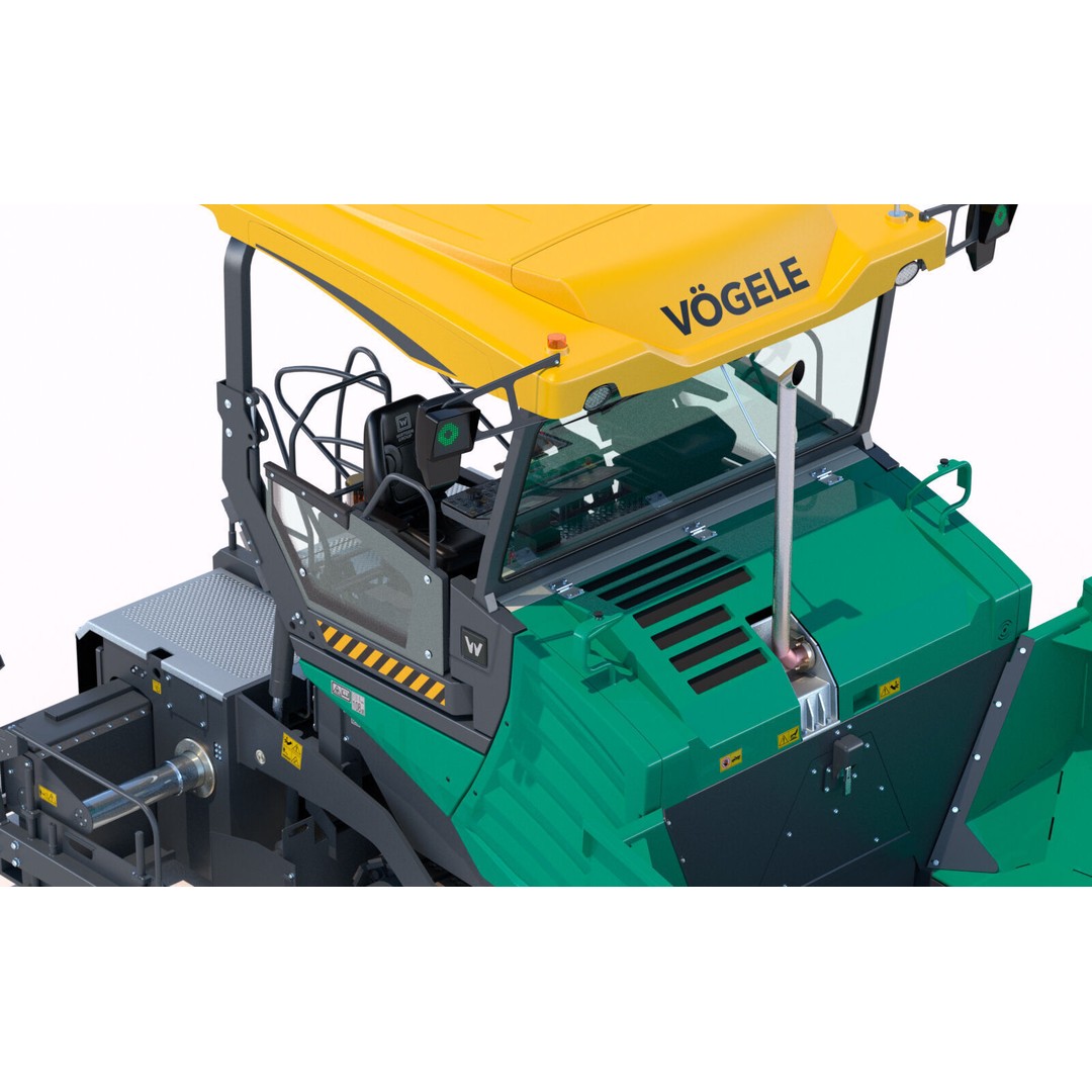 Vogele Super 1800 5i Asphalt Paver 3D Model – PBR Textured, FBX - View 16