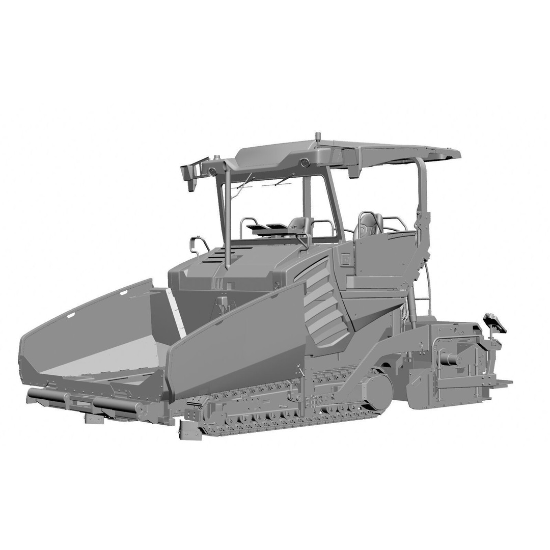 Vogele Super 1800 5i Asphalt Paver 3D Model – PBR Textured, FBX - View 19