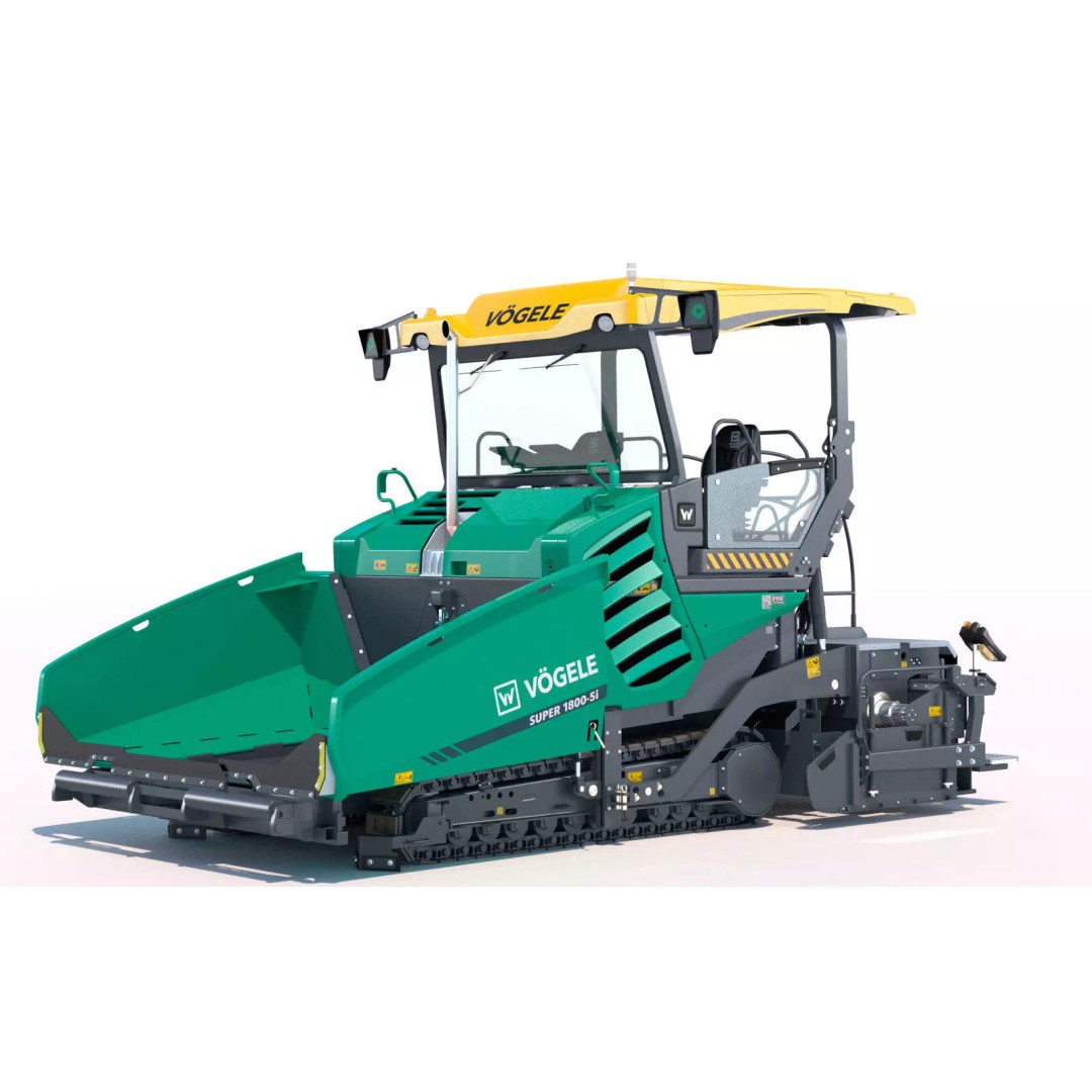 Vogele Super 1800 5i Asphalt Paver 3D Model – PBR Textured, FBX - View 2