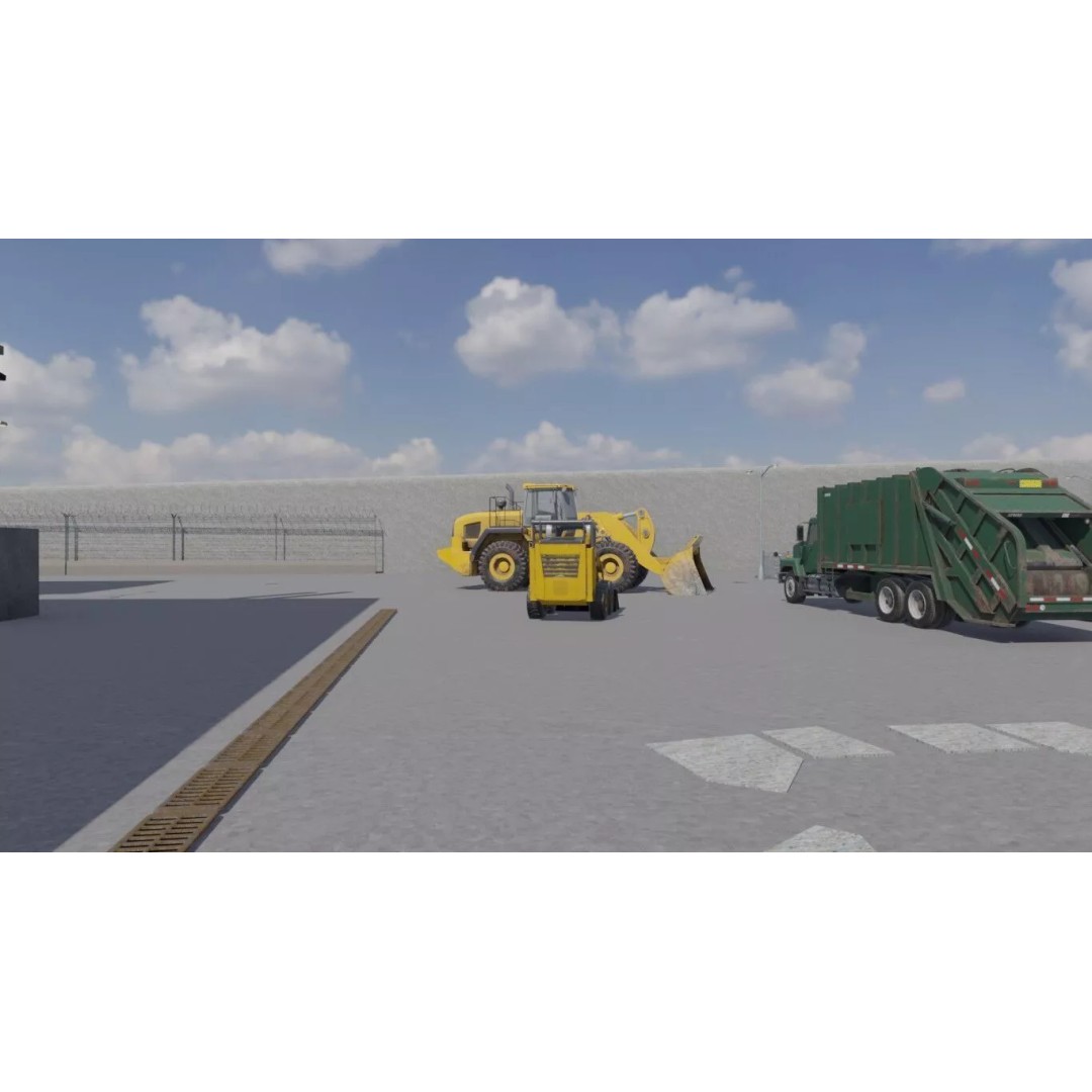 Industrial Waste Processing Facility 3D Model – Realistic Environment, PBR Textures - View 4