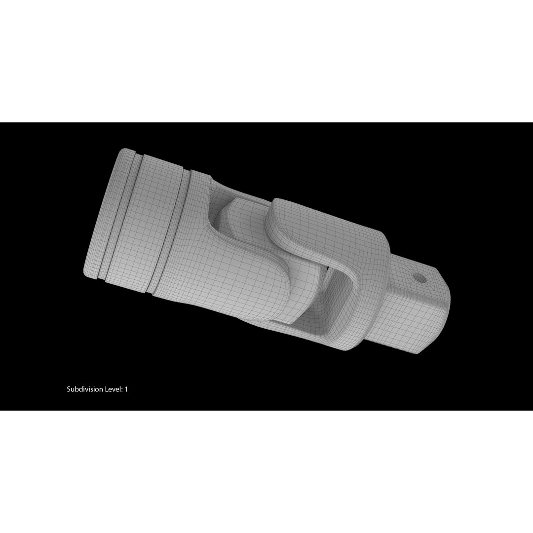 Socket Tool FU8A 3D Model – Low Poly Industrial Tool, FBX, OBJ - View 12