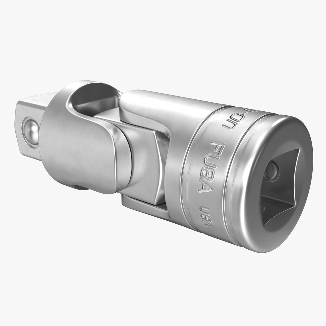 Socket Tool FU8A 3D Model – Low Poly Industrial Tool, FBX, OBJ - View 13