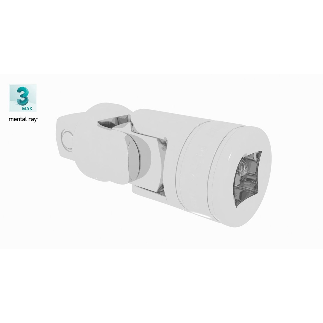 Socket Tool FU8A 3D Model – Low Poly Industrial Tool, FBX, OBJ - View 22