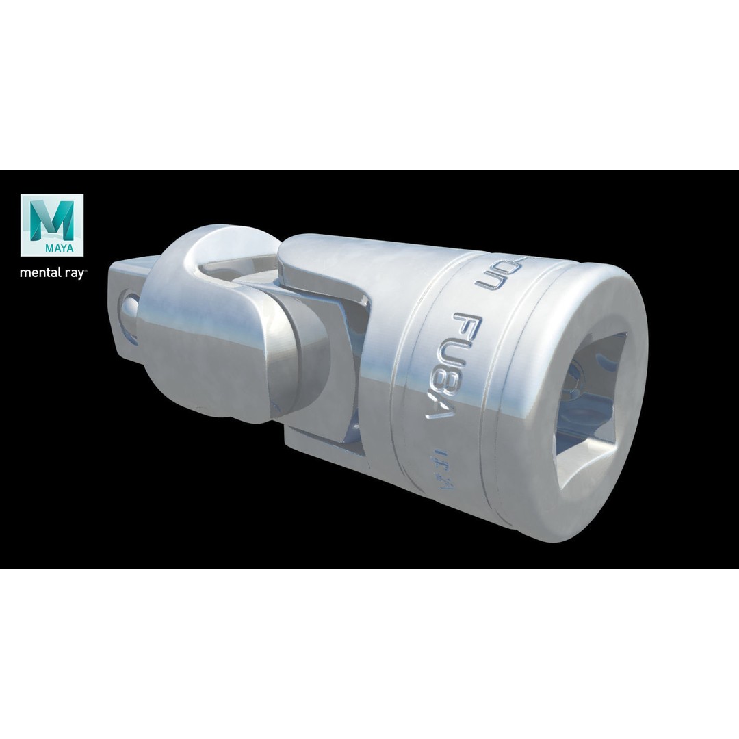 Socket Tool FU8A 3D Model – Low Poly Industrial Tool, FBX, OBJ - View 24