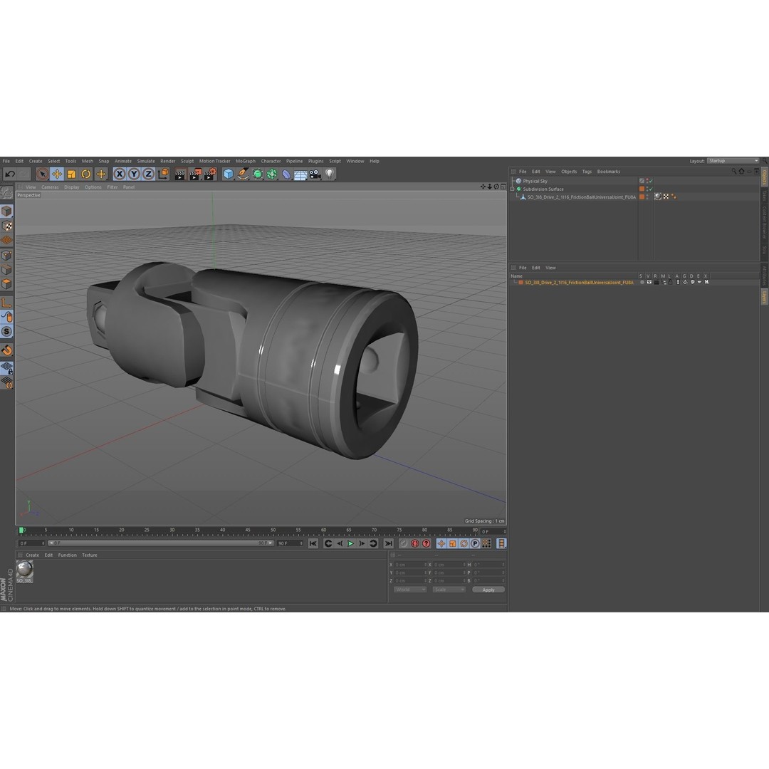 Socket Tool FU8A 3D Model – Low Poly Industrial Tool, FBX, OBJ - View 28
