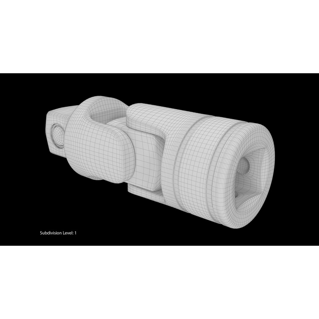 Socket Tool FU8A 3D Model – Low Poly Industrial Tool, FBX, OBJ - View 8