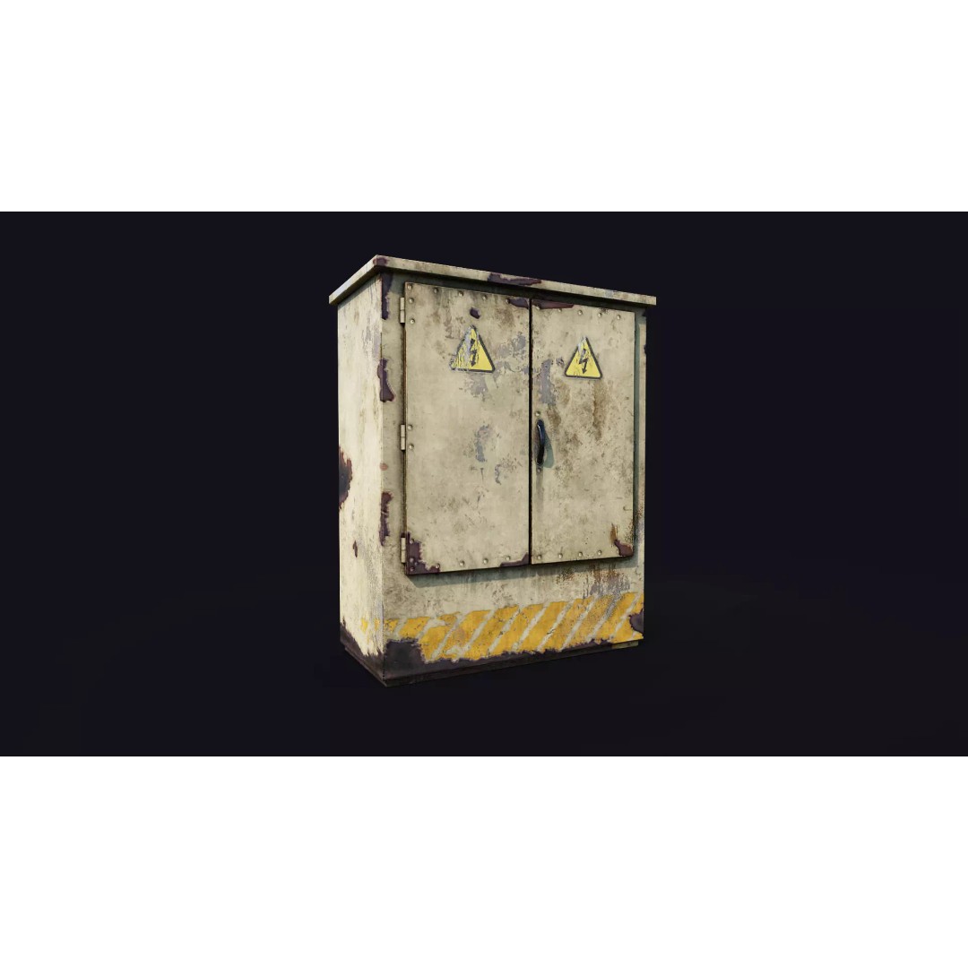 Electrical Boxes 3D Model – Low Poly PBR Asset for Games and Archviz - View 3