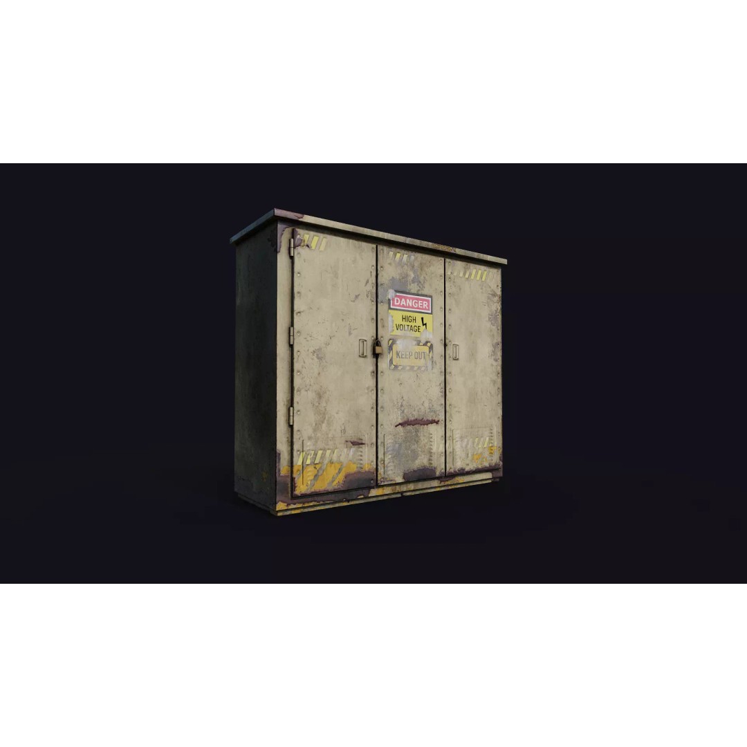 Electrical Boxes 3D Model – Low Poly PBR Asset for Games and Archviz - View 5