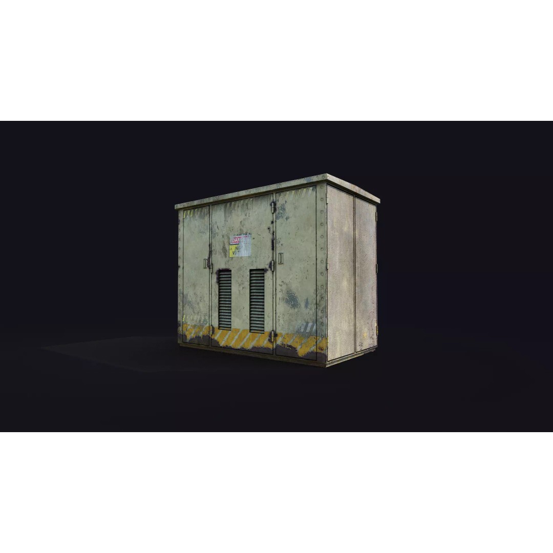Electrical Boxes 3D Model – Low Poly PBR Asset for Games and Archviz - View 7