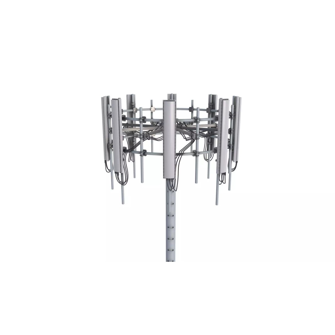 Cell Phone Tower 3D Model – High Poly Game Asset, FBX, PBR Textures - View 2