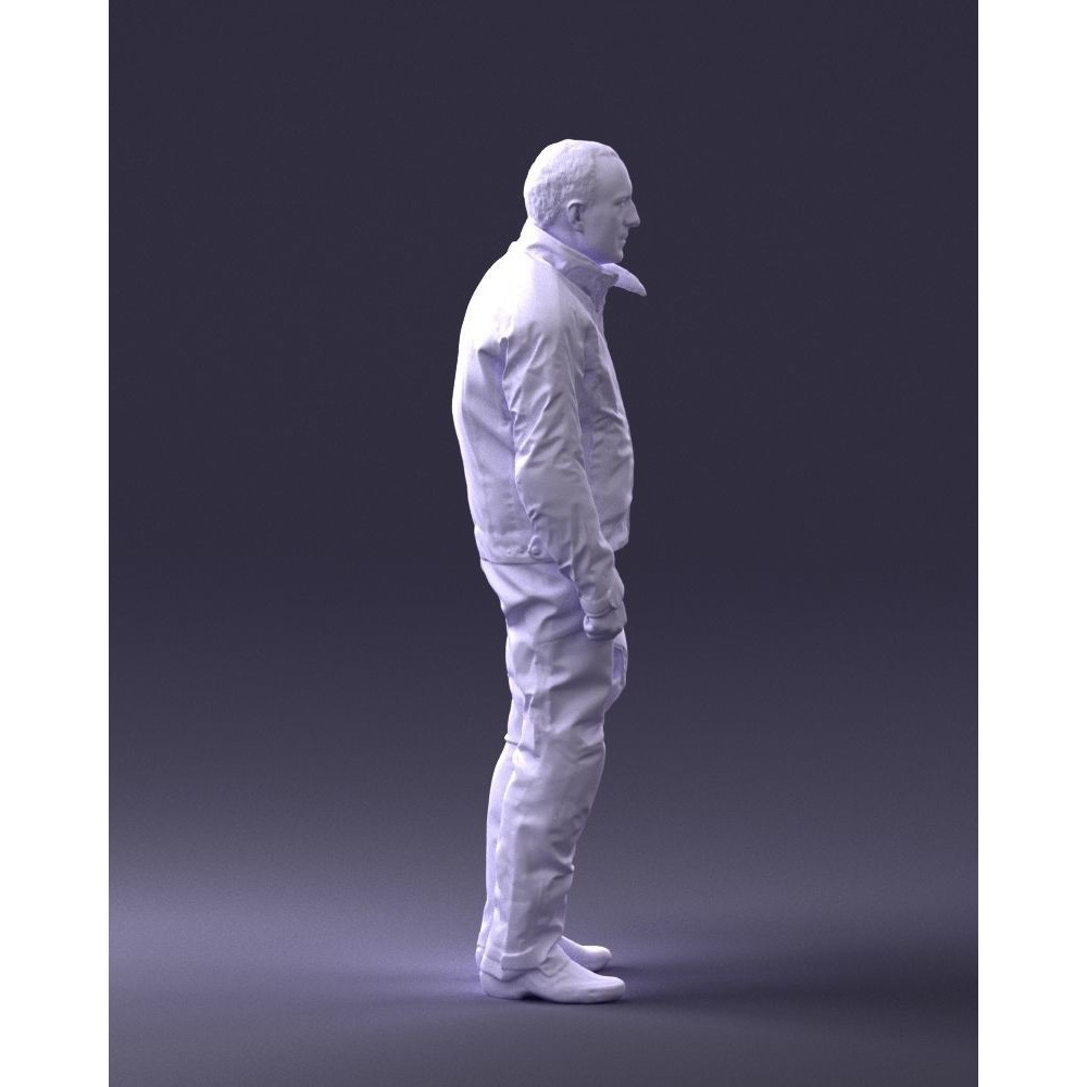 Biker Male Character 3D Model – Low Poly Game Asset, FBX - View 15