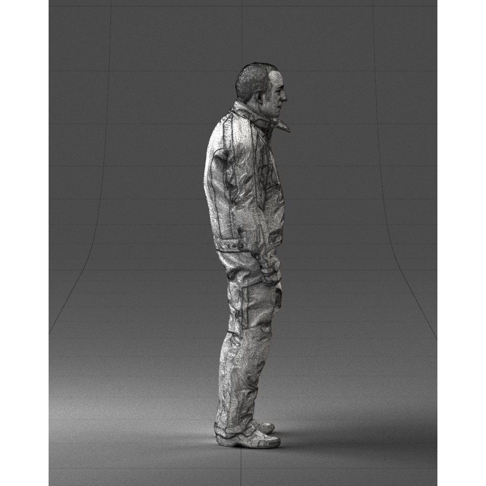 Biker Male Character 3D Model – Low Poly Game Asset, FBX - View 16