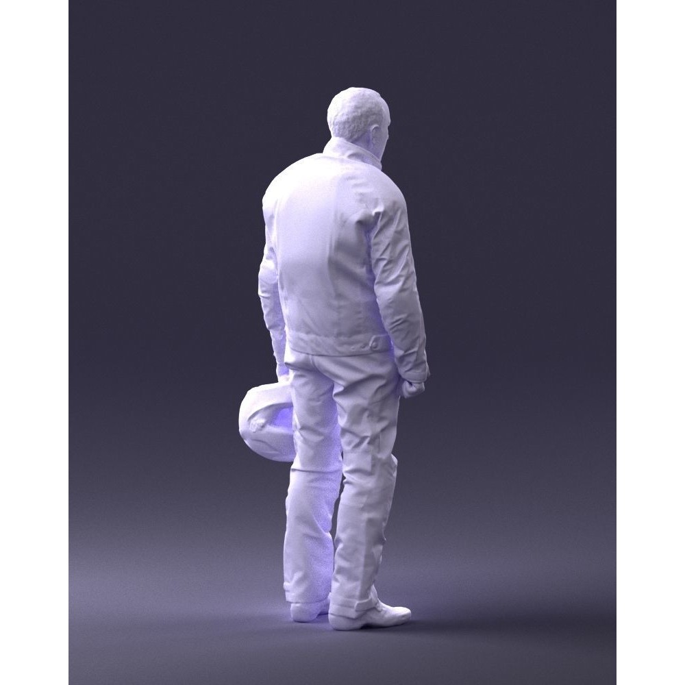 Biker Male Character 3D Model – Low Poly Game Asset, FBX - View 18
