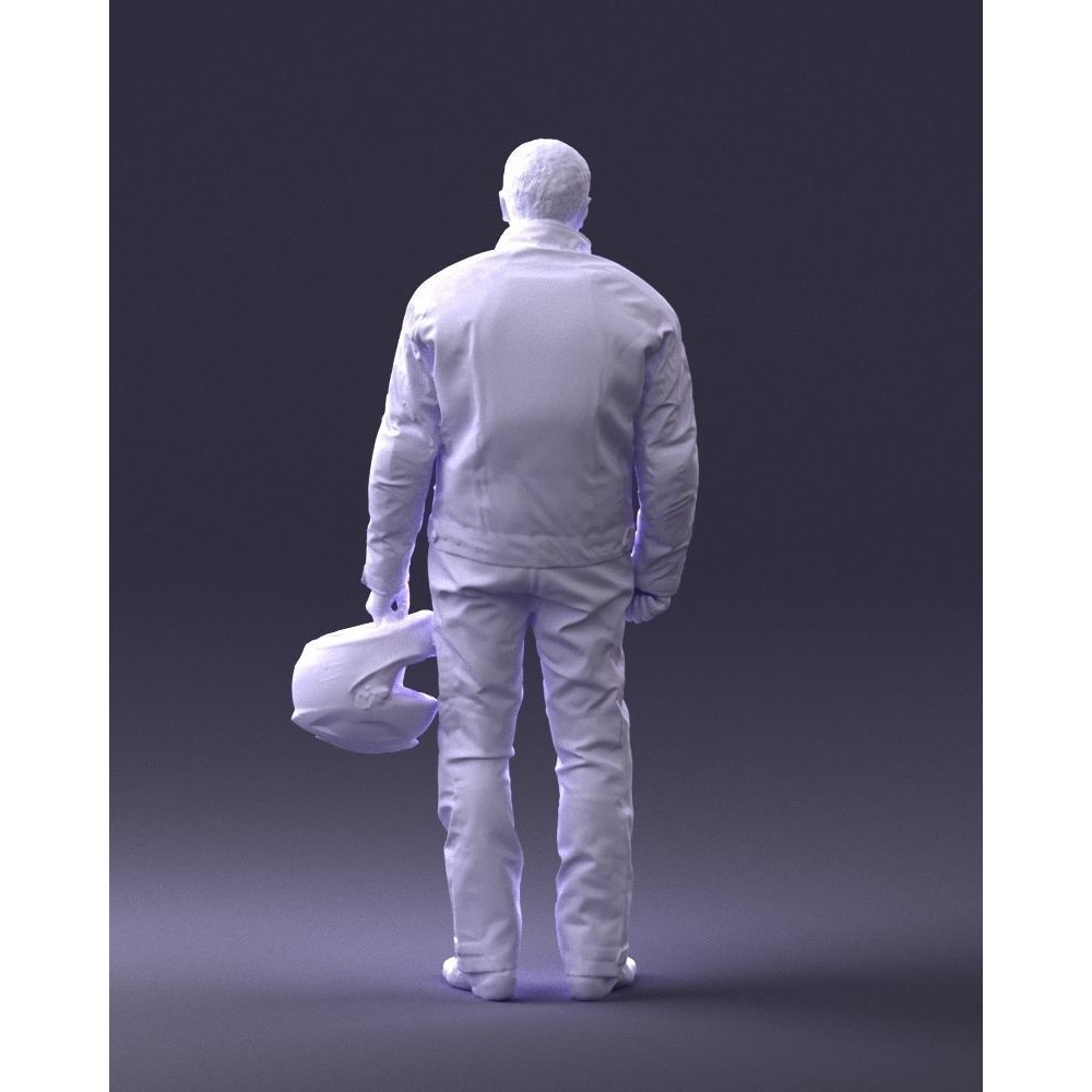 Biker Male Character 3D Model – Low Poly Game Asset, FBX - View 21