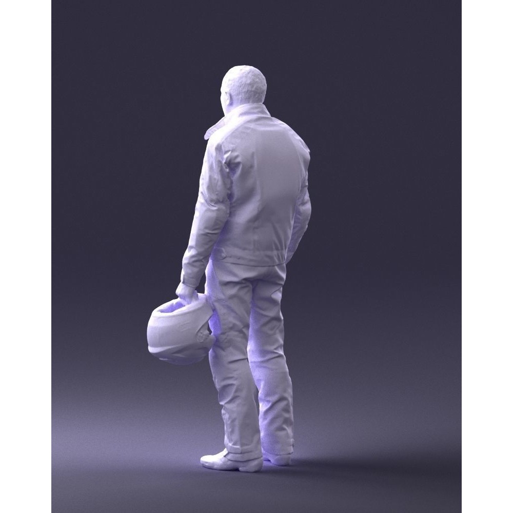 Biker Male Character 3D Model – Low Poly Game Asset, FBX - View 24