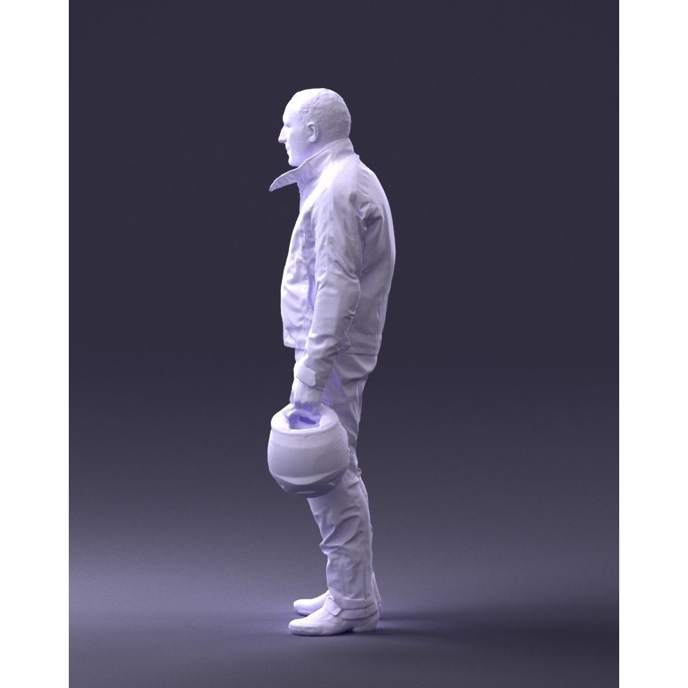 Biker Male Character 3D Model – Low Poly Game Asset, FBX - View 27
