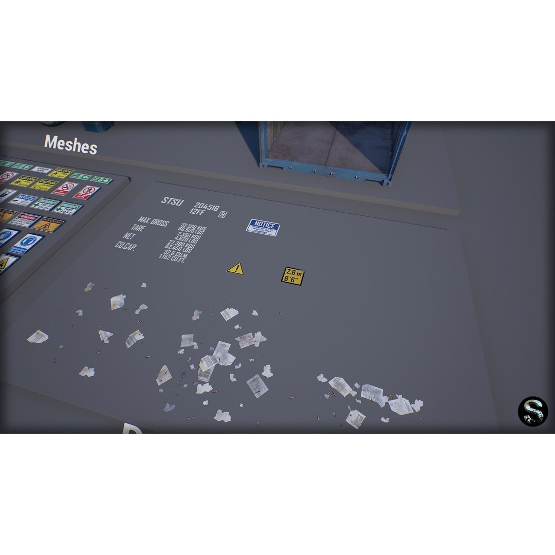 Industrial Props Pack 3D Model – Low Poly Game Asset, FBX, PBR