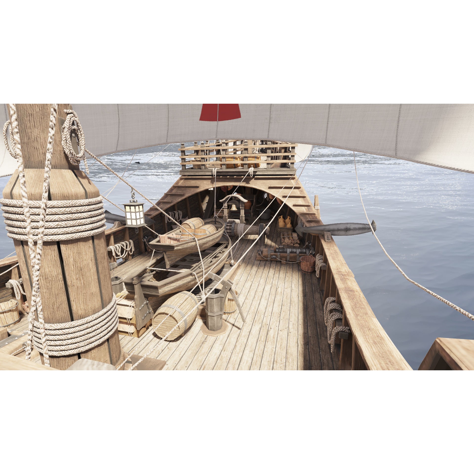 Santa Maria 1495 - Detailed Historic 3D Model - View 12