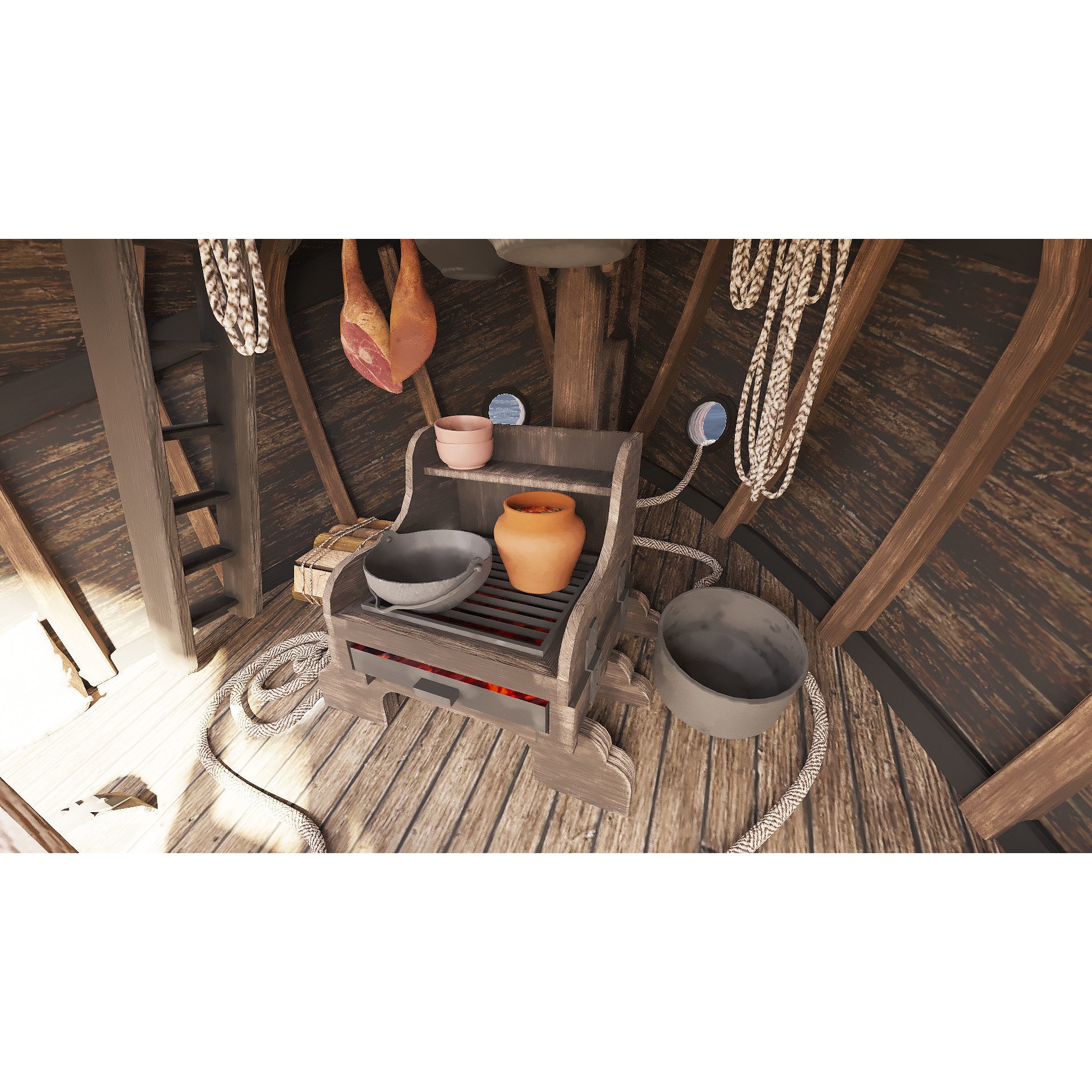 Santa Maria 1495 - Detailed Historic 3D Model - View 14