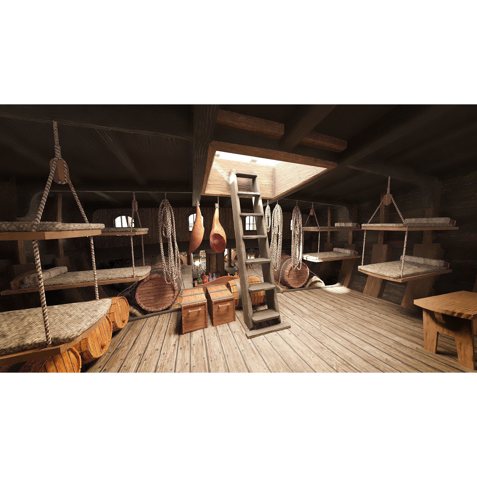 Santa Maria 1495 - Detailed Historic 3D Model - View 15