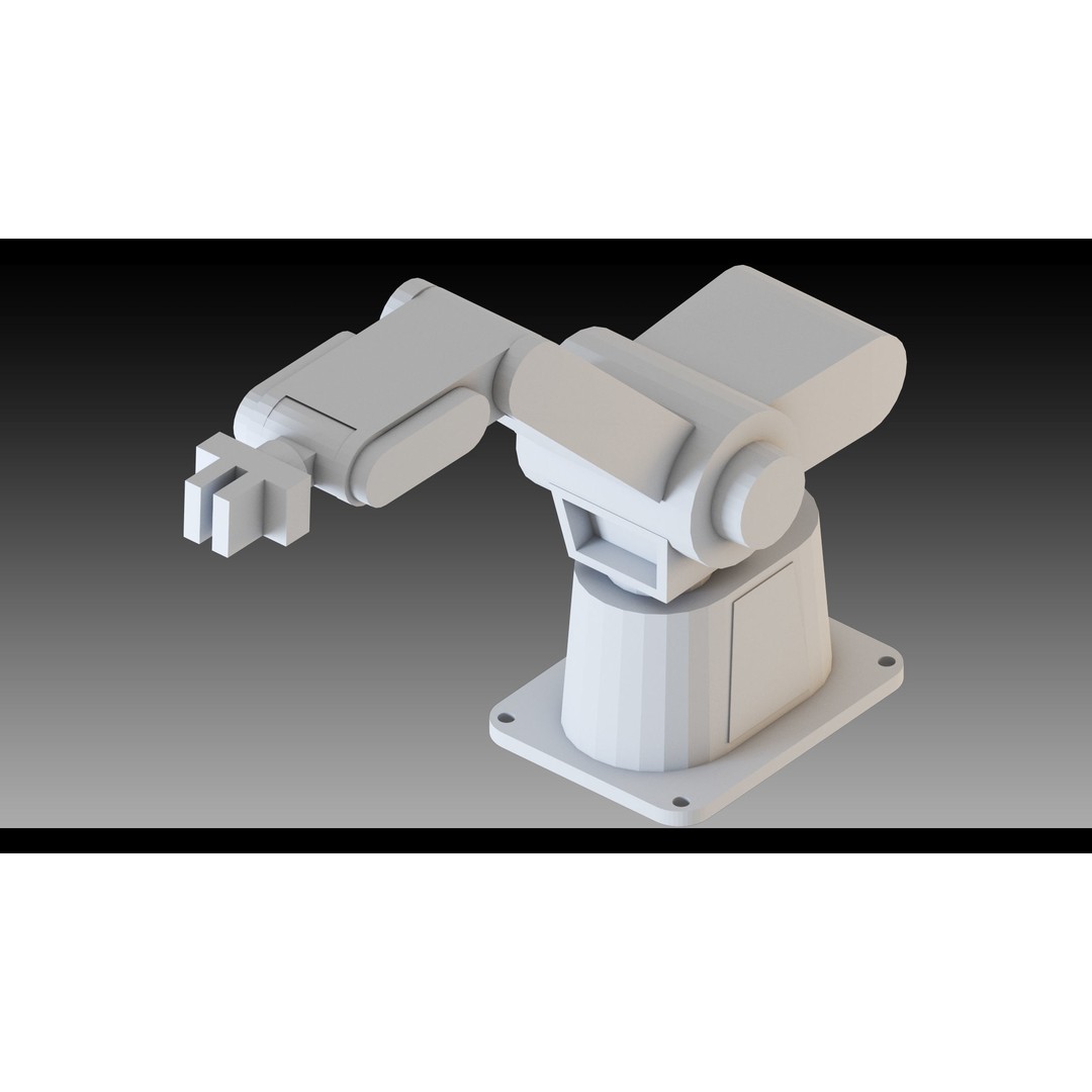 Industrial Robots 3D Model – High Detail Low-Poly Kitbash, FBX & OBJ - View 11