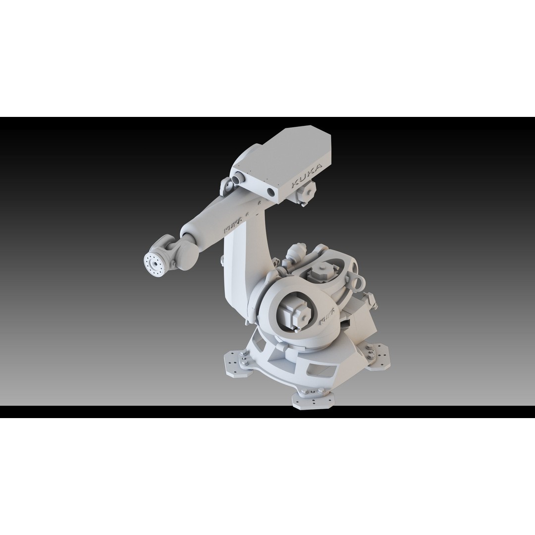 Industrial Robots 3D Model – High Detail Low-Poly Kitbash, FBX & OBJ - View 12