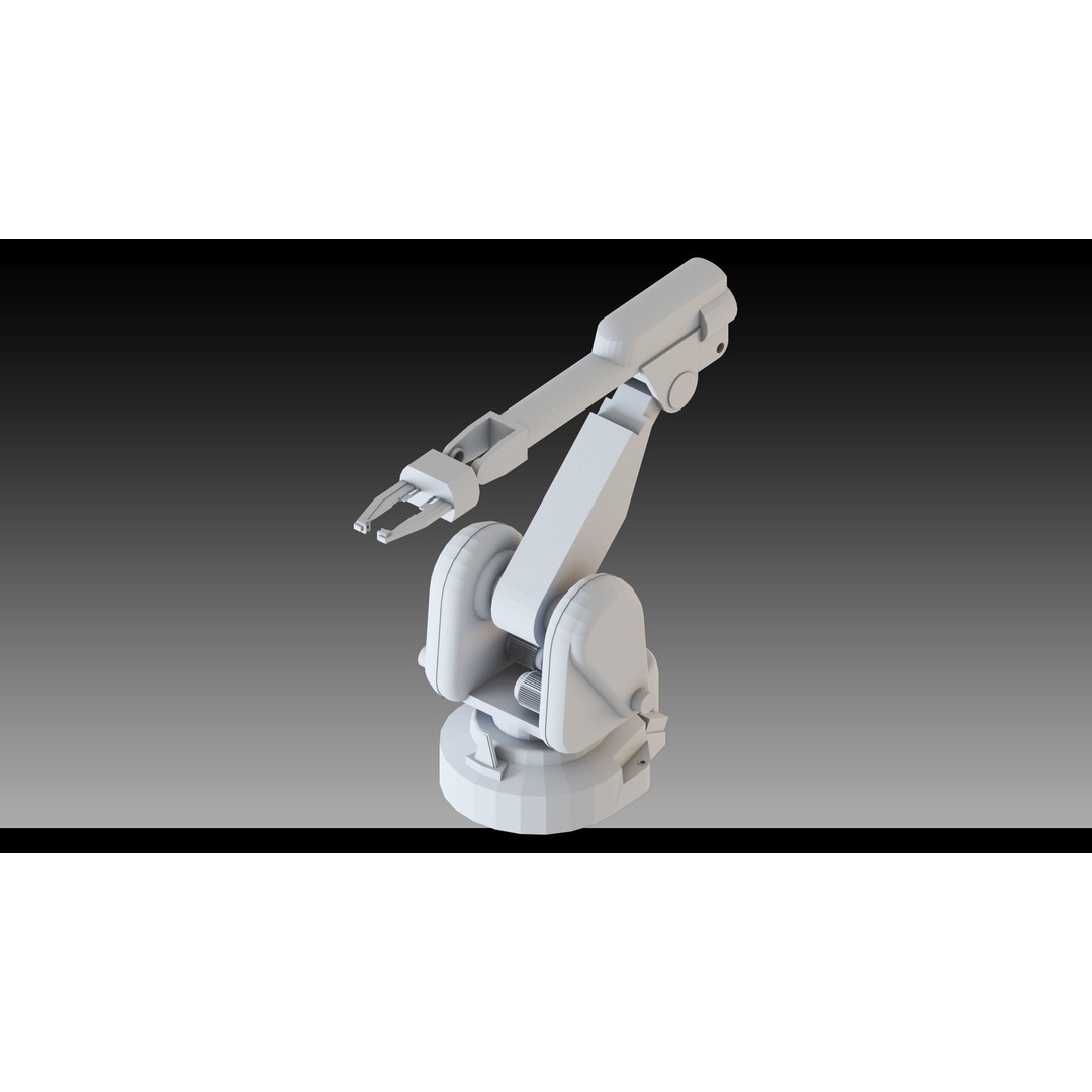Industrial Robots 3D Model – High Detail Low-Poly Kitbash, FBX & OBJ - View 14