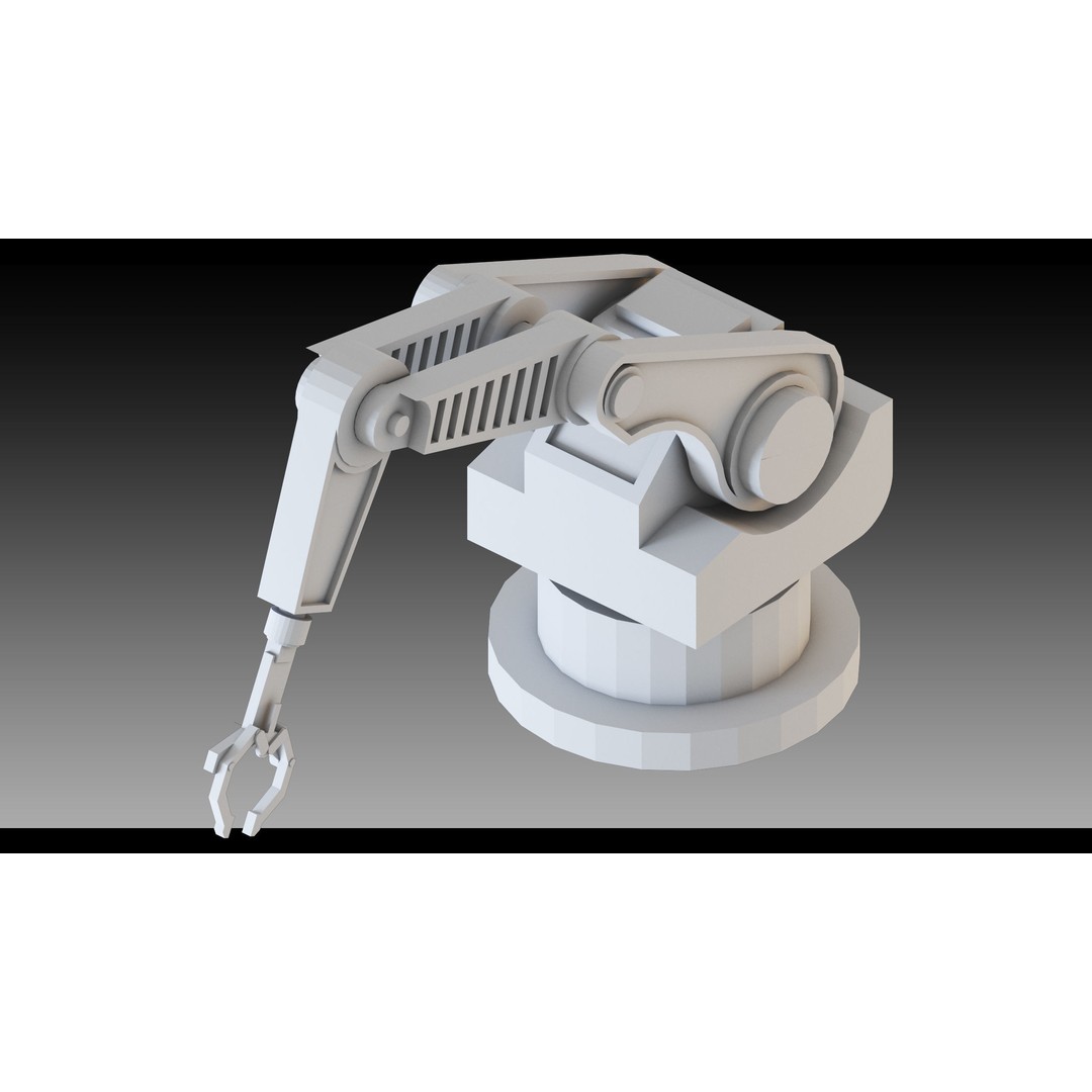 Industrial Robots 3D Model – High Detail Low-Poly Kitbash, FBX & OBJ - View 16