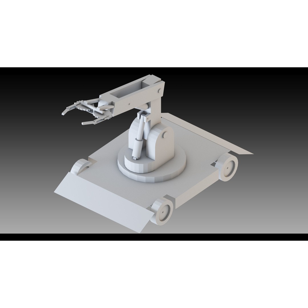 Industrial Robots 3D Model – High Detail Low-Poly Kitbash, FBX & OBJ - View 17