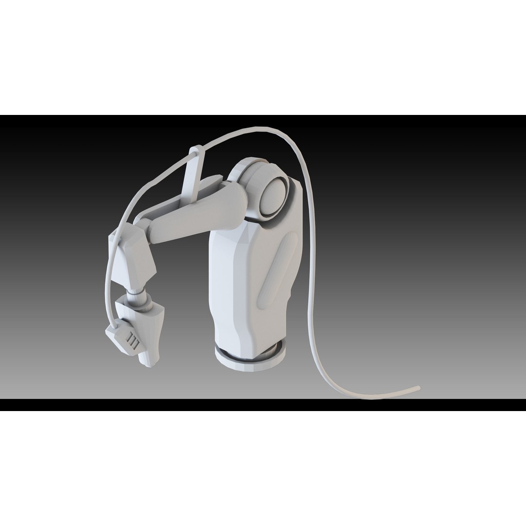 Industrial Robots 3D Model – High Detail Low-Poly Kitbash, FBX & OBJ - View 20