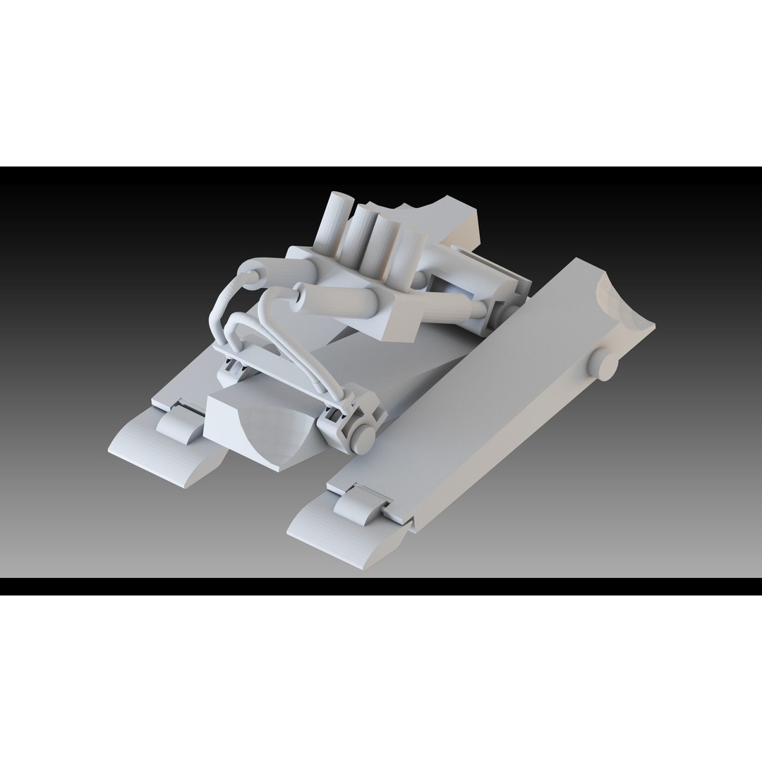 Industrial Robots 3D Model – High Detail Low-Poly Kitbash, FBX & OBJ - View 21