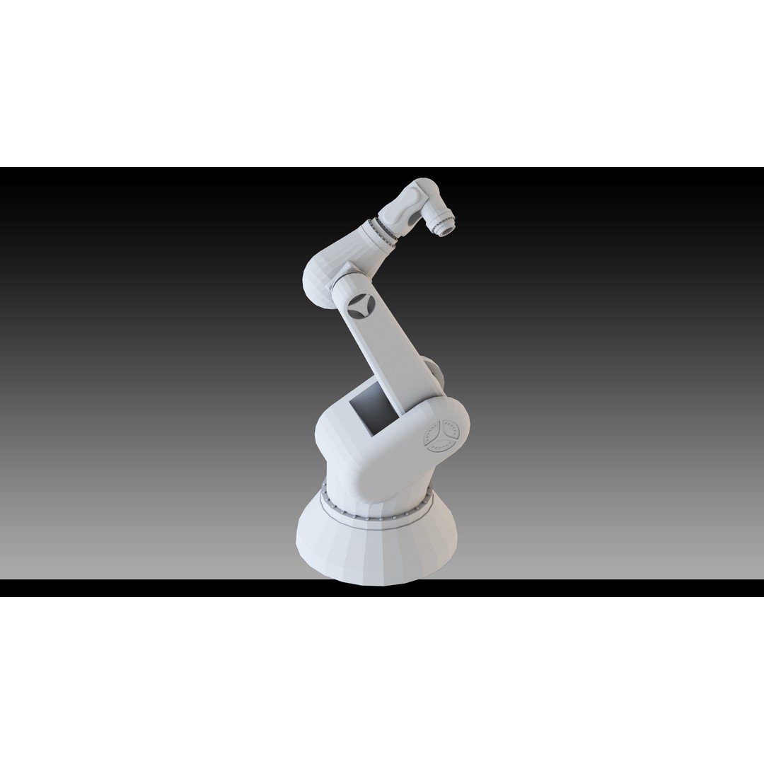Industrial Robots 3D Model – High Detail Low-Poly Kitbash, FBX & OBJ - View 24