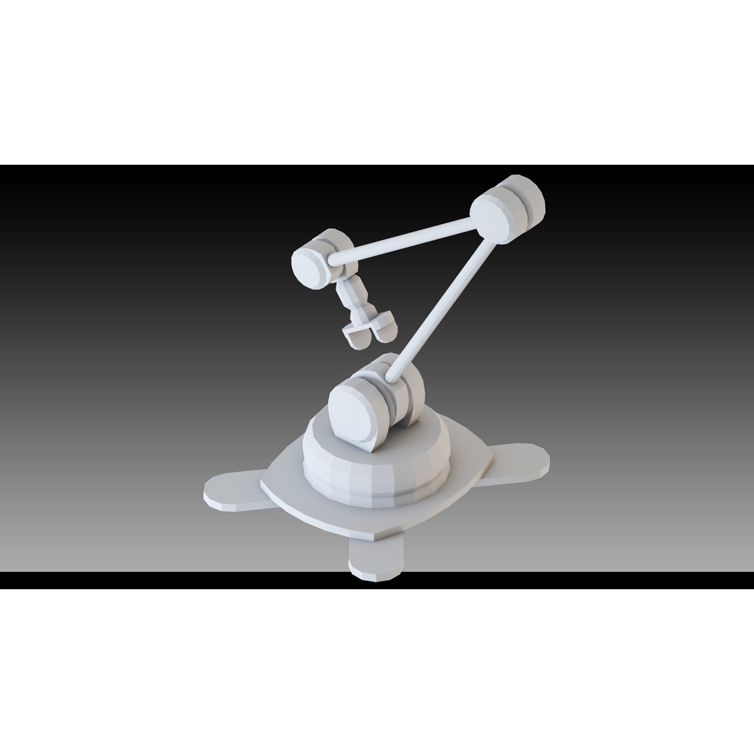 Industrial Robots 3D Model – High Detail Low-Poly Kitbash, FBX & OBJ - View 26