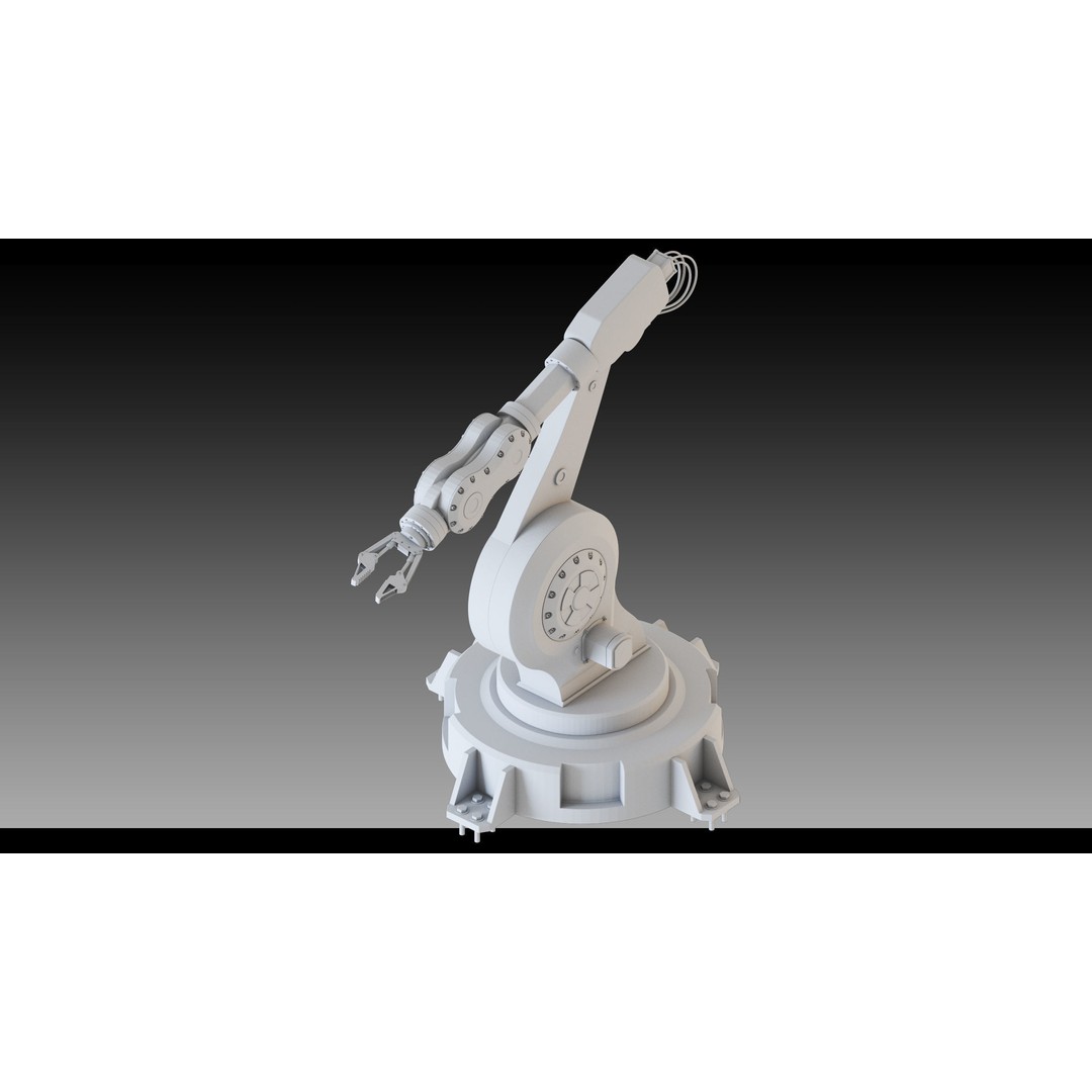 Industrial Robots 3D Model – High Detail Low-Poly Kitbash, FBX & OBJ - View 27
