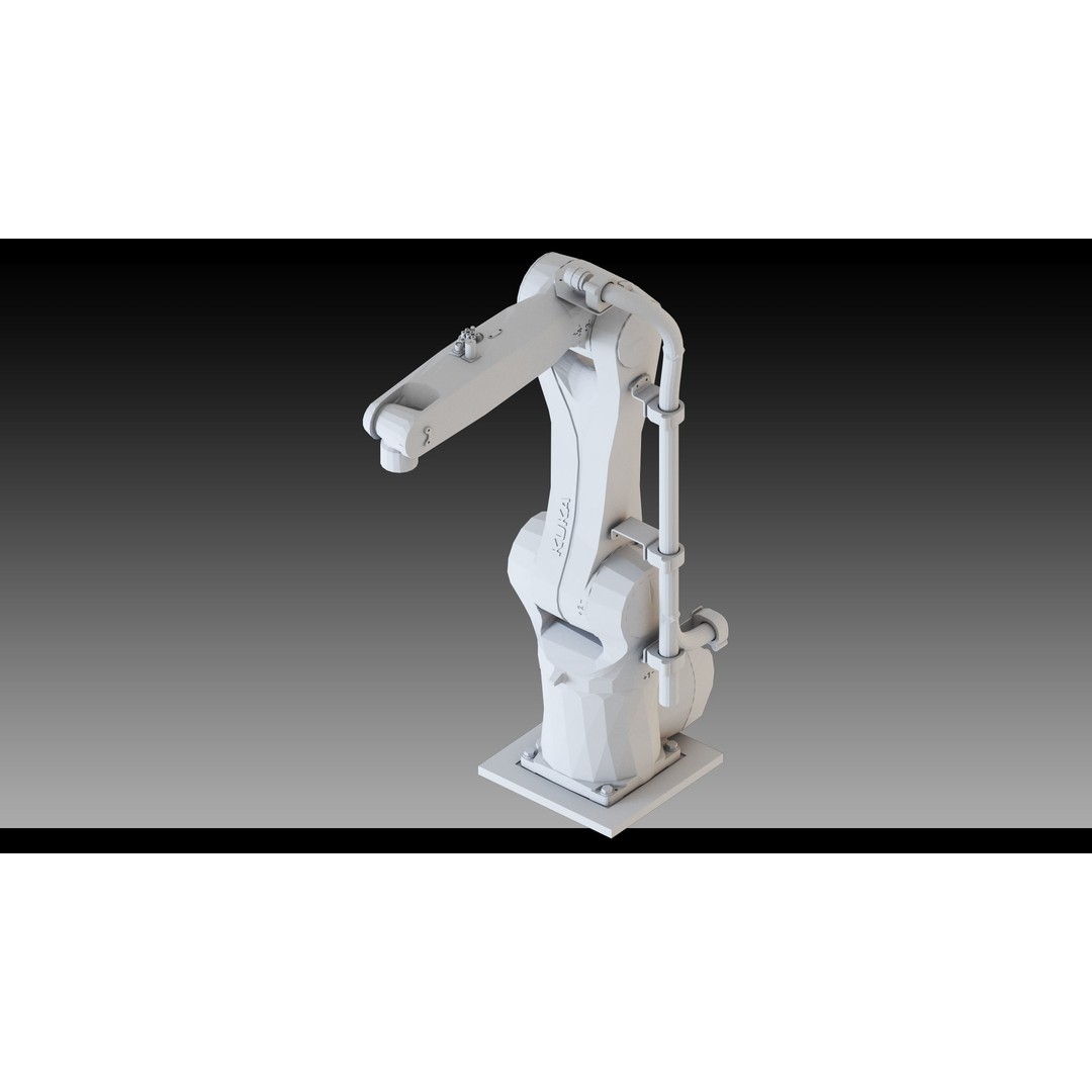 Industrial Robots 3D Model – High Detail Low-Poly Kitbash, FBX & OBJ - View 28
