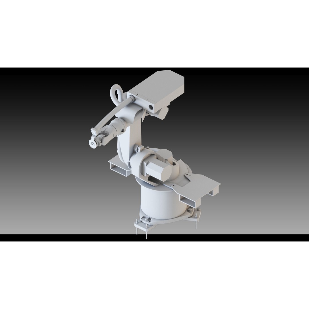 Industrial Robots 3D Model – High Detail Low-Poly Kitbash, FBX & OBJ - View 29