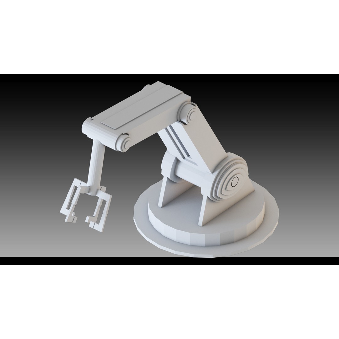 Industrial Robots 3D Model – High Detail Low-Poly Kitbash, FBX & OBJ - View 30