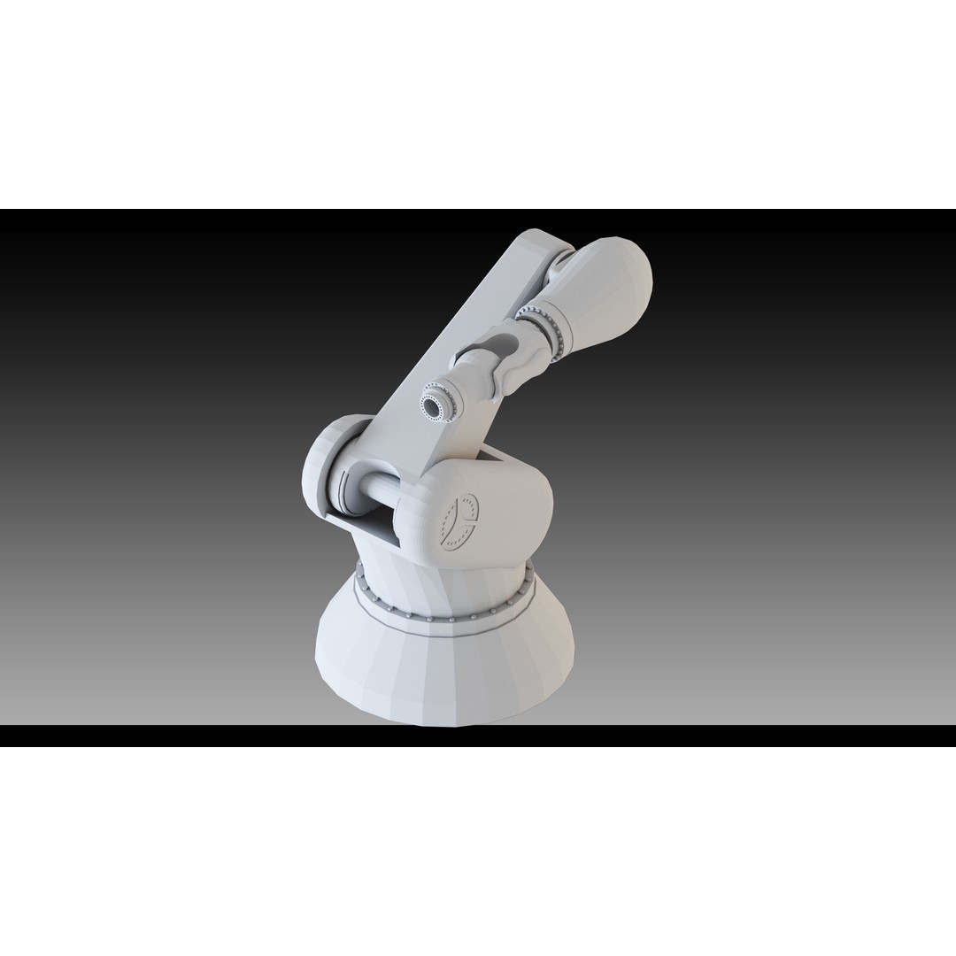 Industrial Robots 3D Model – High Detail Low-Poly Kitbash, FBX & OBJ - View 6