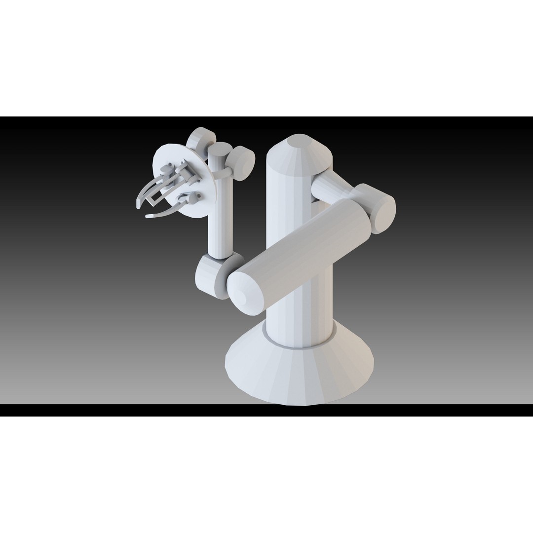 Industrial Robots 3D Model – High Detail Low-Poly Kitbash, FBX & OBJ - View 9