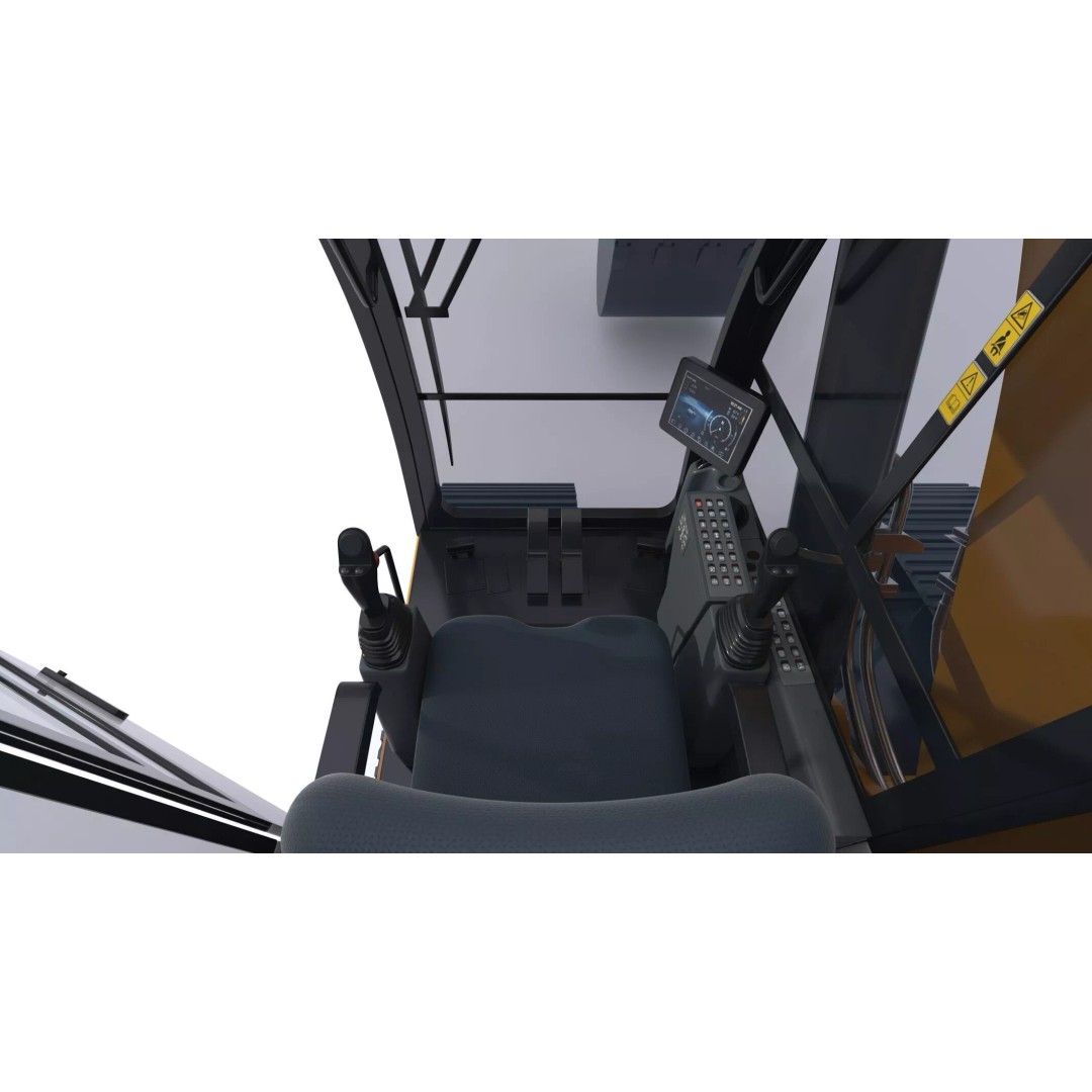 Liebherr R920 Litronic Crawler Excavator 3D Model – High Poly PBR Asset, FBX, OBJ - View 26