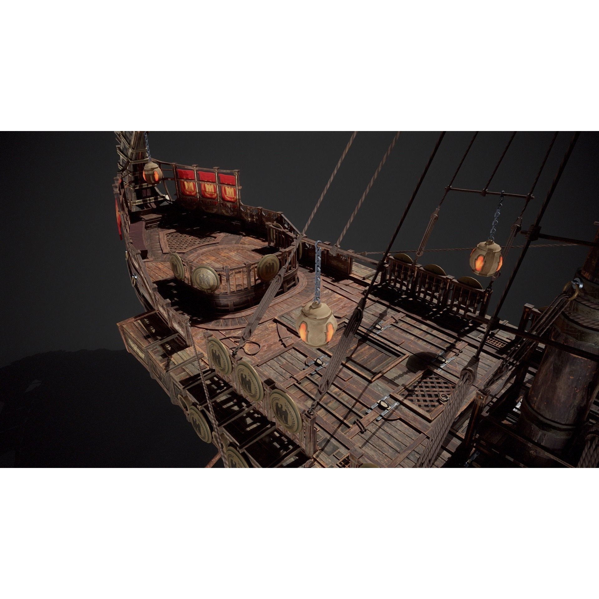 Trireme - Low-Poly Game-Ready 3D Model - View 18