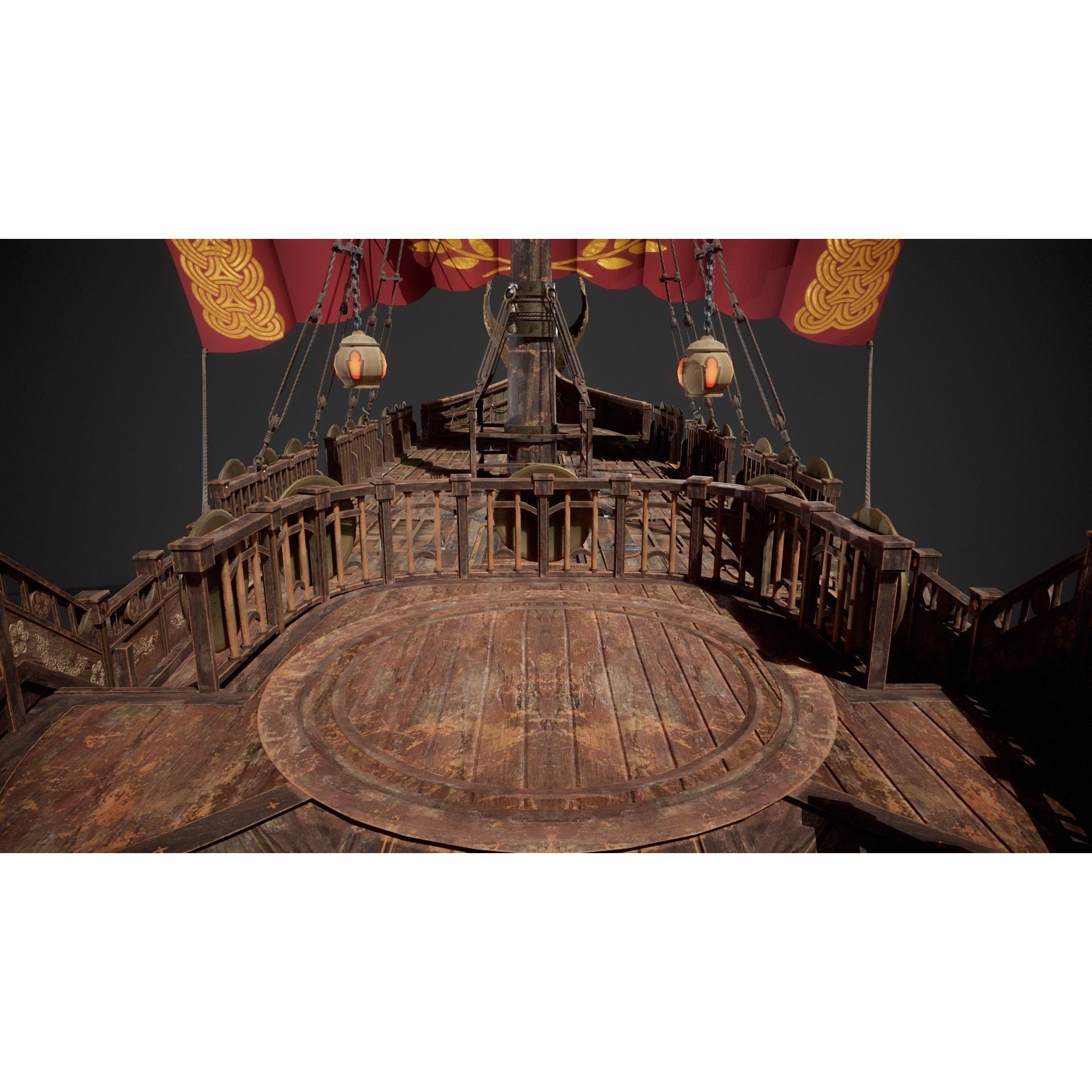 Trireme - Low-Poly Game-Ready 3D Model - View 21