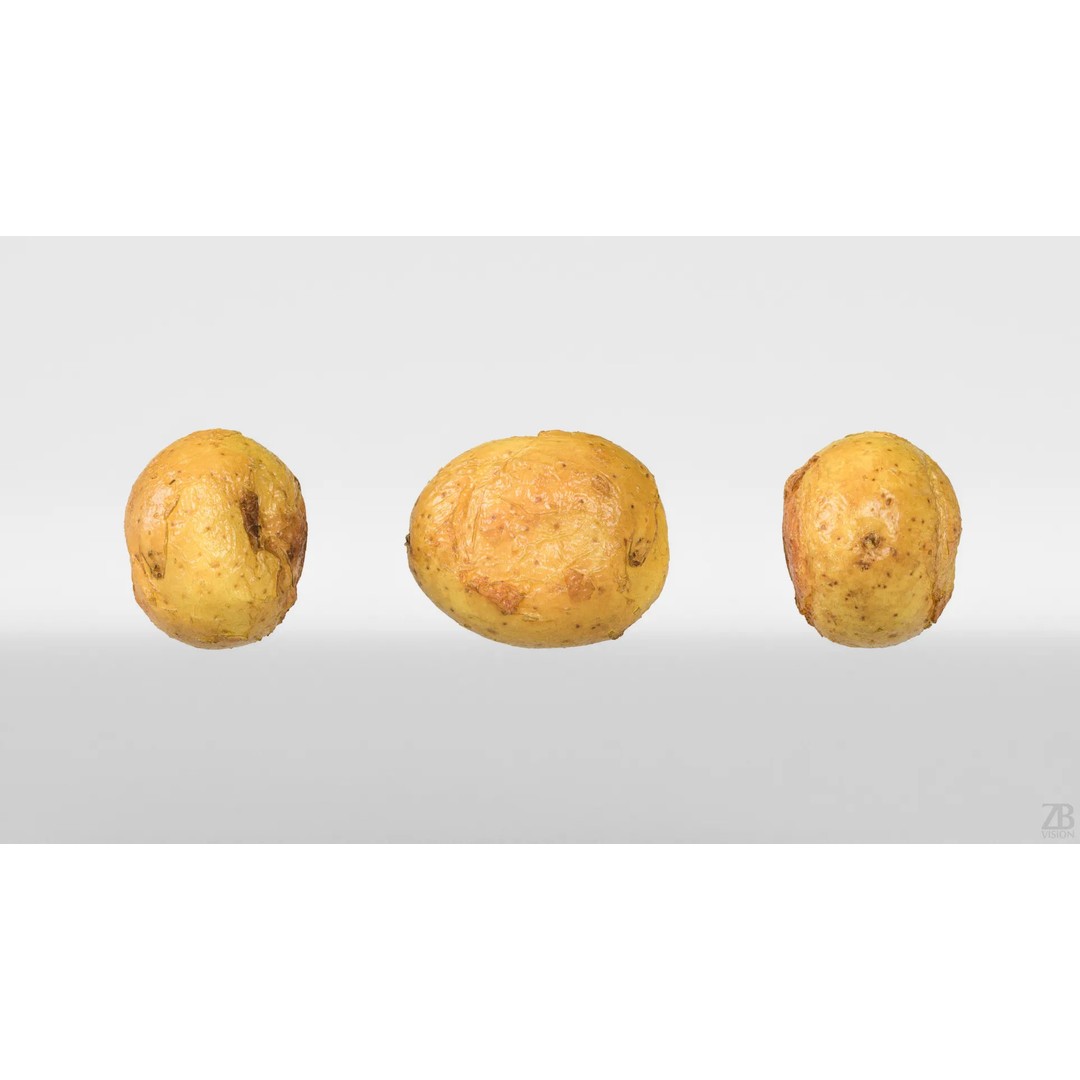 Photorealistic Potato 3D Model – High Poly PBR Asset, FBX, OBJ - View 6