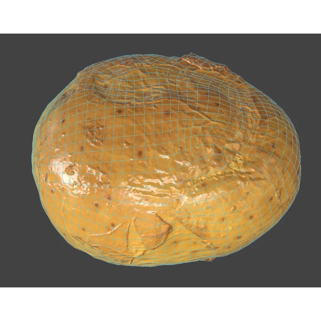 Photorealistic Potato 3D Model – High Poly PBR Asset, FBX, OBJ - View 8