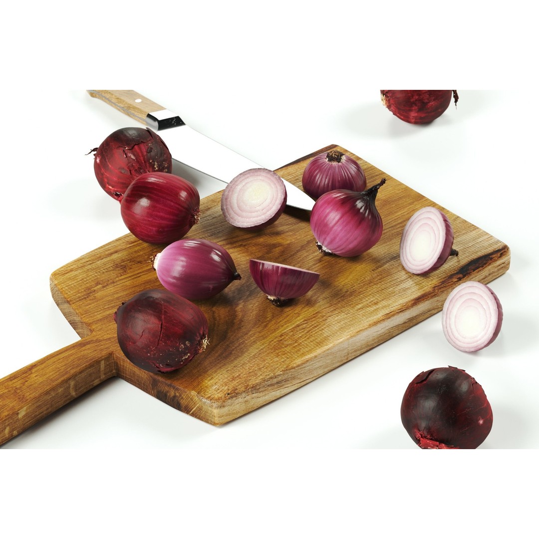 Peeled Red Onion 3D Model – Detailed PBR Asset, FBX, OBJ