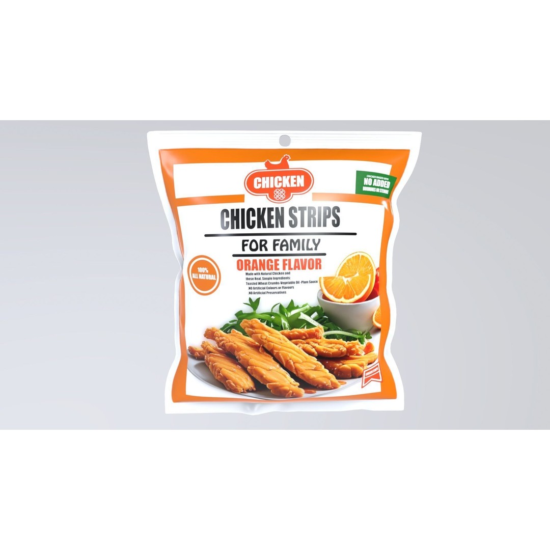 Chicken Strips 3D Model – Low Poly Game Asset, FBX, PBR Textures - View 4