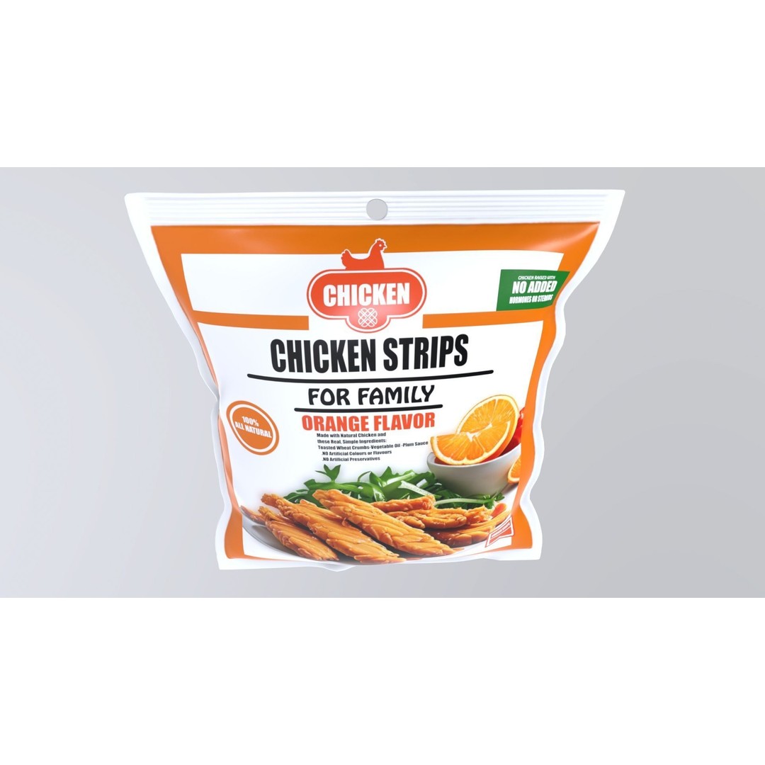 Chicken Strips 3D Model – Low Poly Game Asset, FBX, PBR Textures - View 7