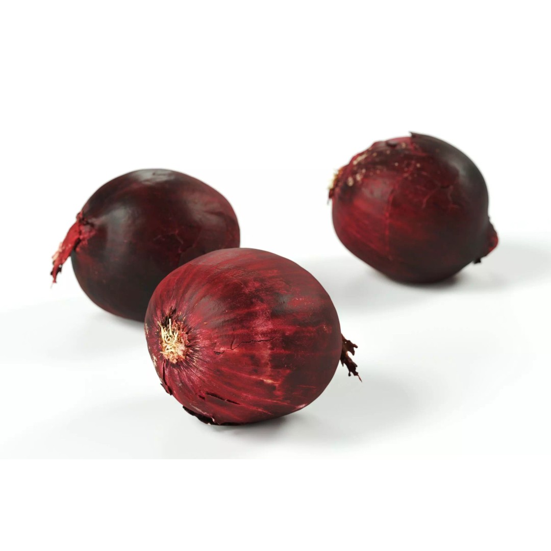 Red Onion 3D Model – Raw Vegetable with 8K Textures, FBX, OBJ - View 2